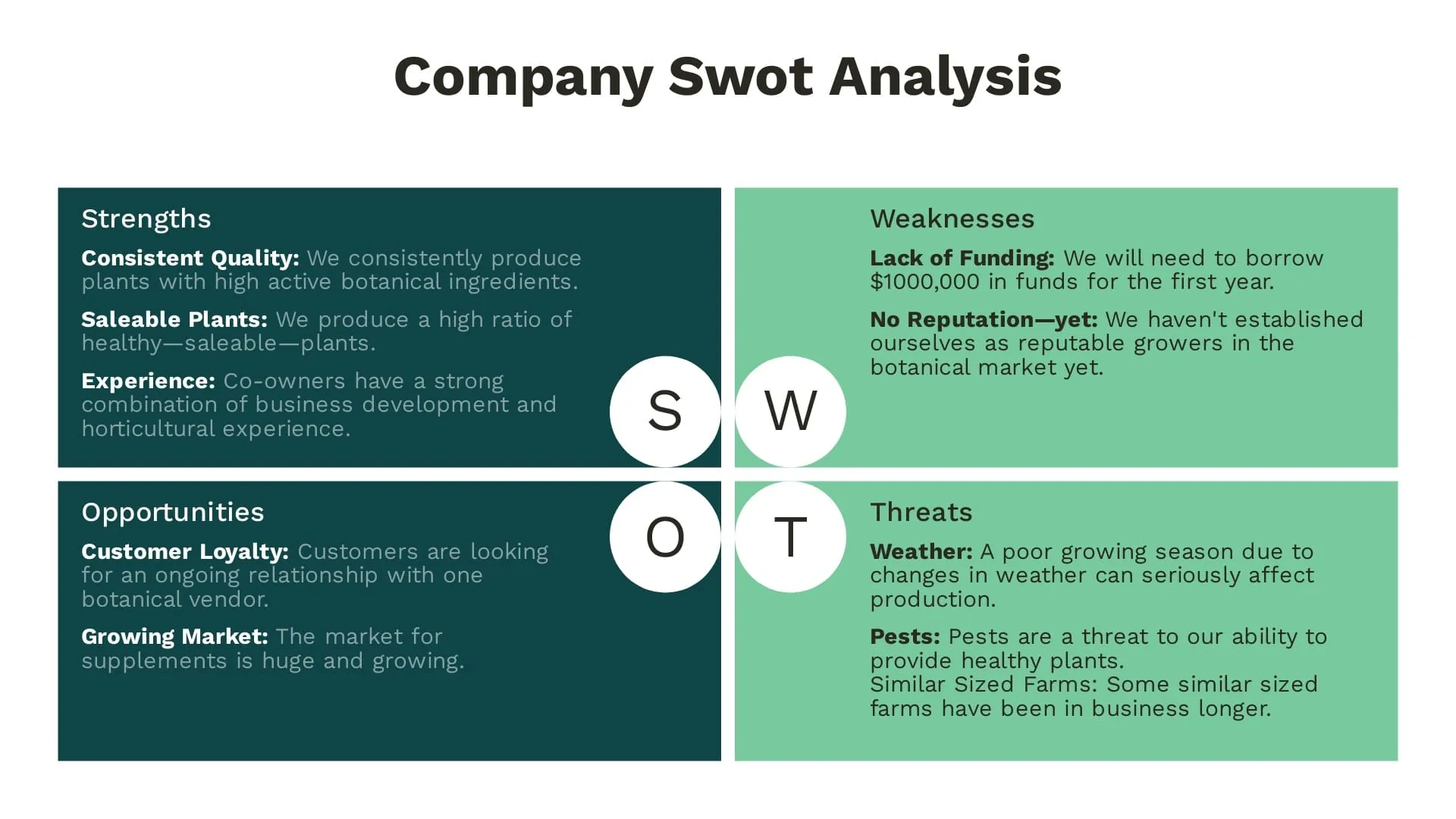 SWOT analysis